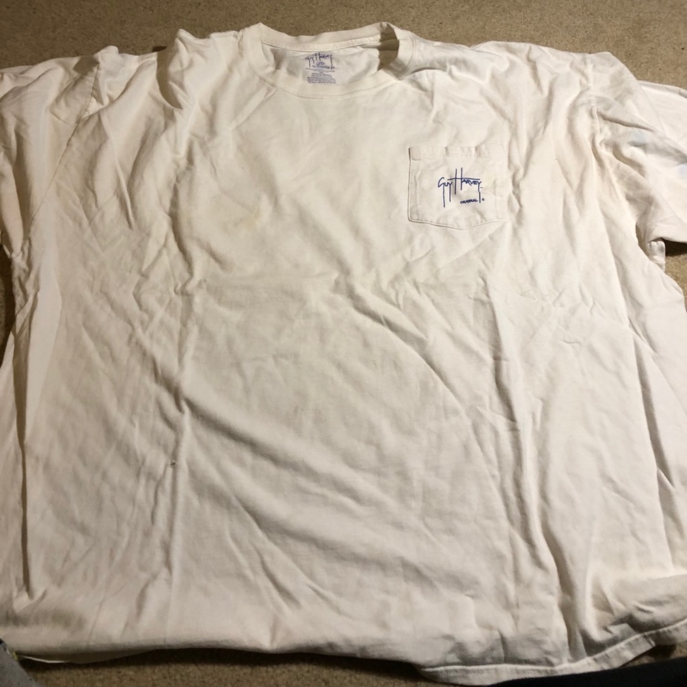 white guy harvey tshirt